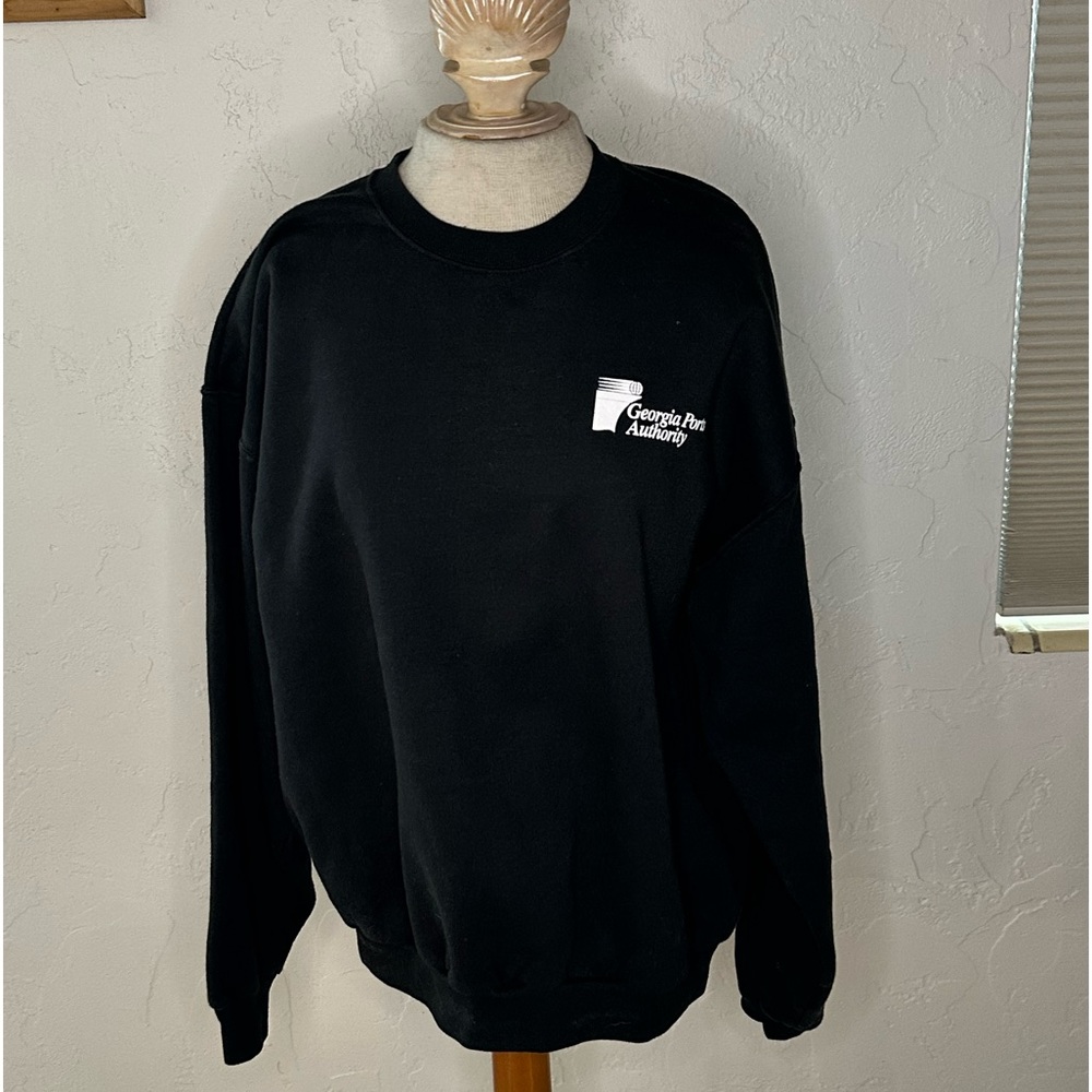 Hard to find Vintage Georgia Port Authority Sweater Size Extra Large Black